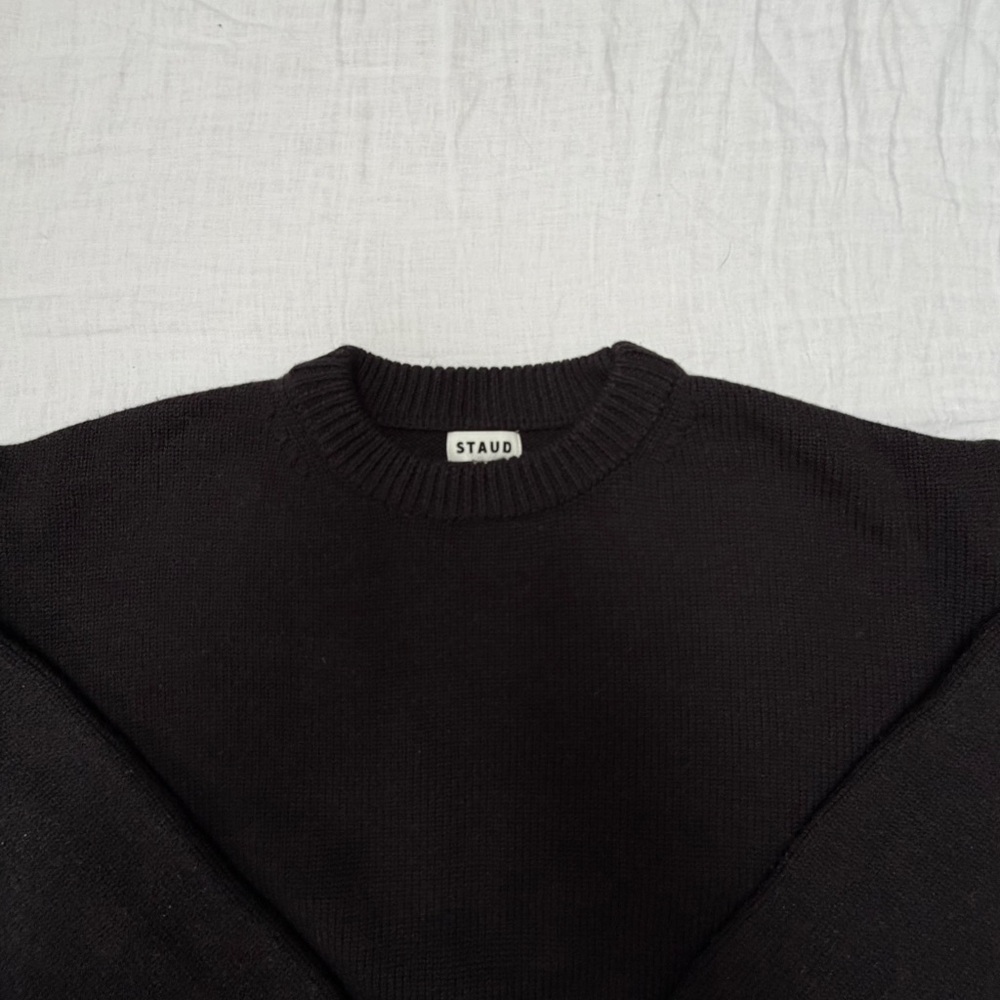 STAUD Dark Knit Crewneck Sweater - Picture 2 of 4